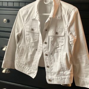 White jean jacket